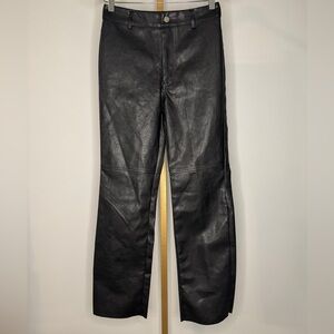 Princess Polly Black Faux Leather Pants